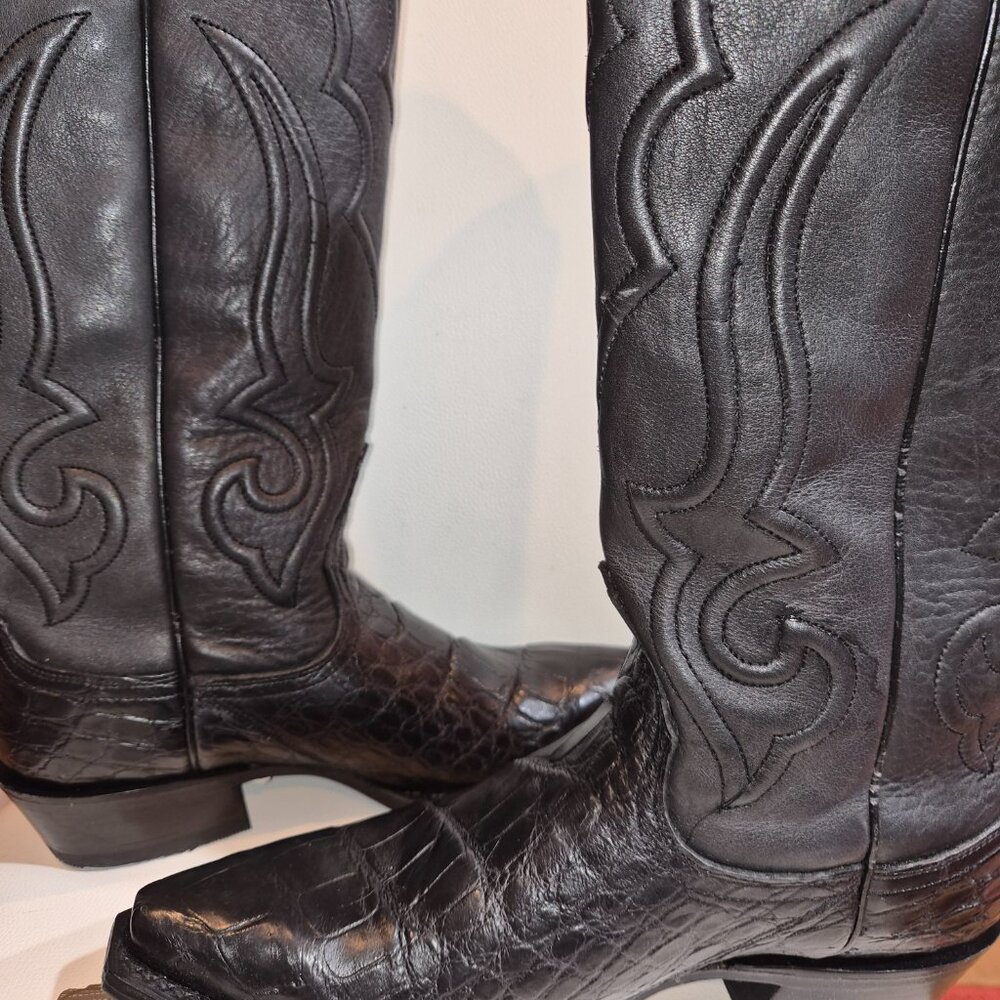 Roper Alligator Black Boots